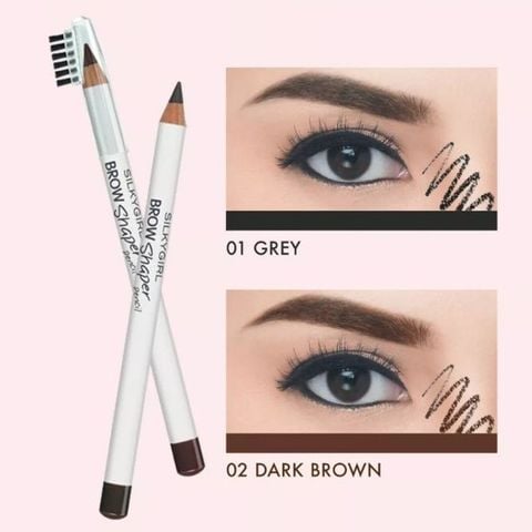 Chì mày kèm chổi Silky Girl Brow Shaper Pencil