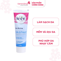 Kem tẩy lông Veet Silk & Fresh Aloe Vera & Vitamin E Da Nhạy Cảm