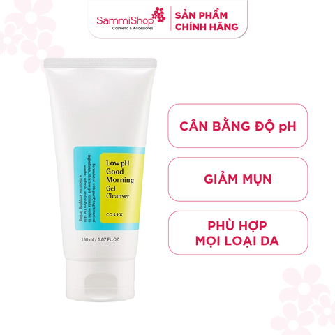 Cosrx sữa rửa mặt Low pH Good Morning Gel Cleanser 150ml