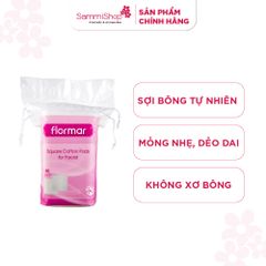 Flormar Bông tẩy trang Square Cotton Pads For Facial 50 miếng/gói