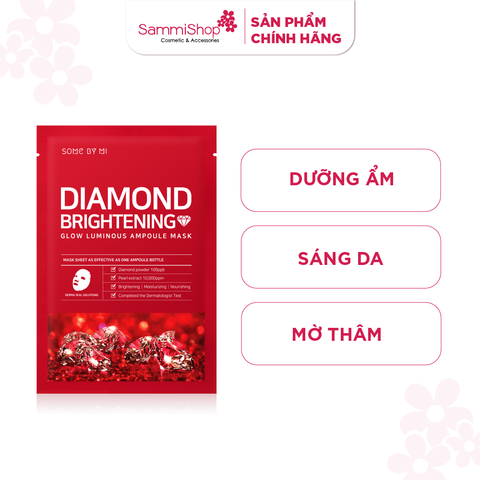 Some By Mi Mặt nạ giấy Red Diamond Brightening Glow Luminous Ampoule Mask 25g