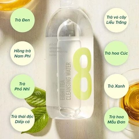 Nước Tẩy Trang 8 loại trà BOM Eight Tea Cleansing Water  500ml