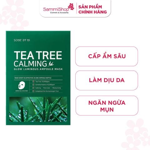 Some By Mi Mặt nạ giấy Tea Tree Calming Glow Luminous Ampoule Mask 25g