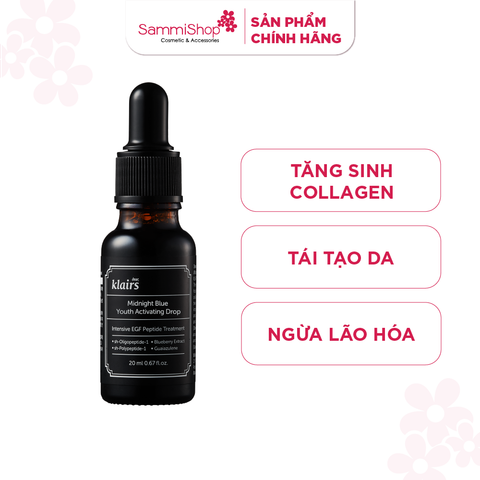 [date 3/26] Dear, Klairs Tinh chất Midnight Blue Youth Activating Drop 20mL