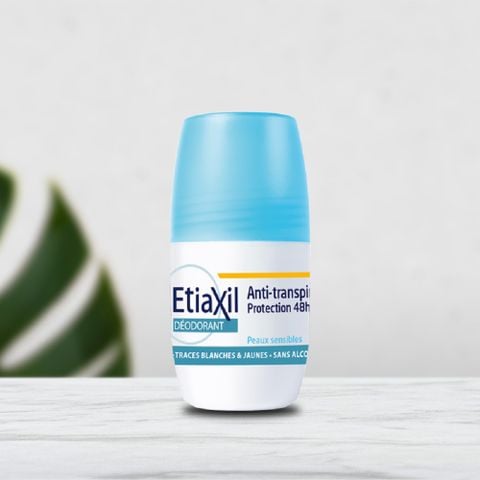 Lăn khử mùi Etiaxil Deodorant anti-transpirant 48h Roll-on Peaux Sensibles 50mll