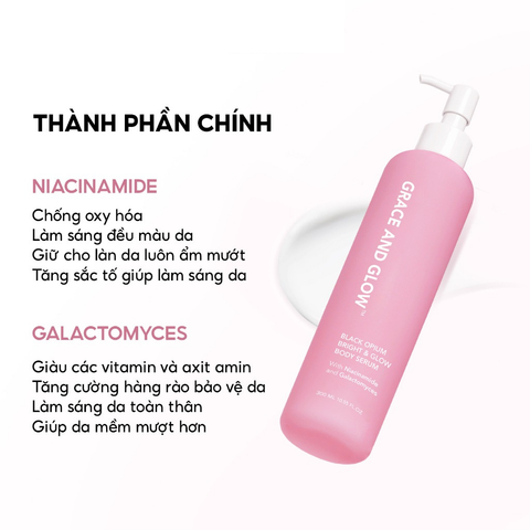 Grace And Glow Sữa dưỡng thể sáng da Black Opium Bright & Glow Body Serum 300ml