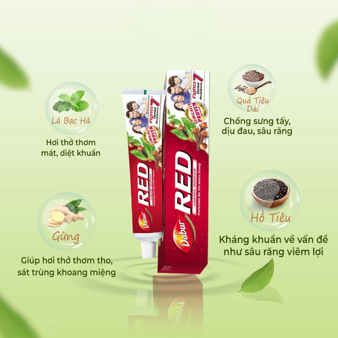 Dabur Kem đánh răng Red Toothpaste 200g