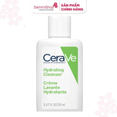 QT BILL 299K APP.WEB QT Cerave Sữa rửa mặt da khô, da thường Hydrating Cleanser 30ml