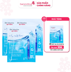 [MUA 3 TẶNG 1] Dr.Morita Mặt nạ giấy Hyaluronic Acid Moisture Essence Facial Mask 25g/m (5m)