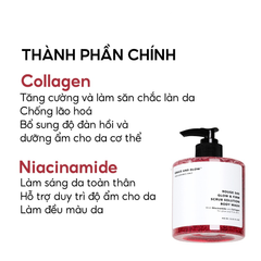 Grace and Glow Sữa tắm tẩy tế bào chết Rouge 540 Scrub Solution Body Wash 400ml
