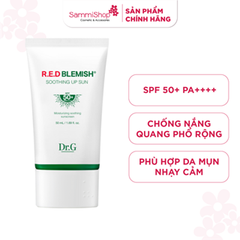 [date 7/26] Dr.G Kem chống nắng R.E.D Blemish Soothing Up Sun SPF 50+ PA++++ 50ml