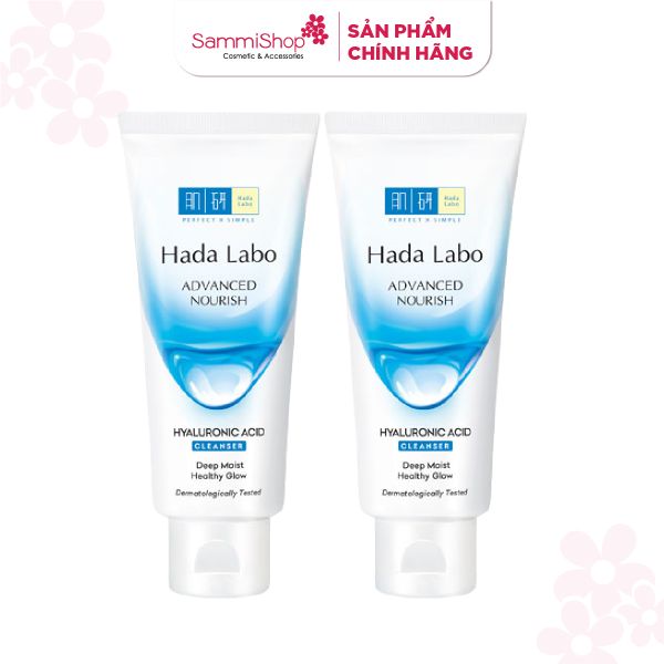 01.08 - 31.08 COMBO 2 Hadalabo Sữa Rửa Mặt Advanced Nourish Hyaluronic Acid Cleanser 80g