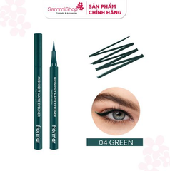 [date 2/25] Flormar Bút kẻ mắt Midnight Matte Eyeliner #04 Green 1ml