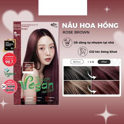 EZN Thuốc nhuộm tóc Touch Vegan Hair Color 60ml