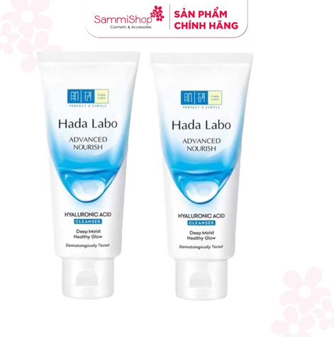 [APP+WEB] COMBO 2 Hadalabo Sữa Rửa Mặt Advanced Nourish Hyaluronic Acid Cleanser 80g