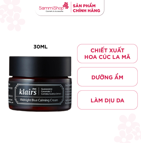 [date 5/26] Dear, Klairs Kem dưỡng Midnight Blue Calming Cream 30g