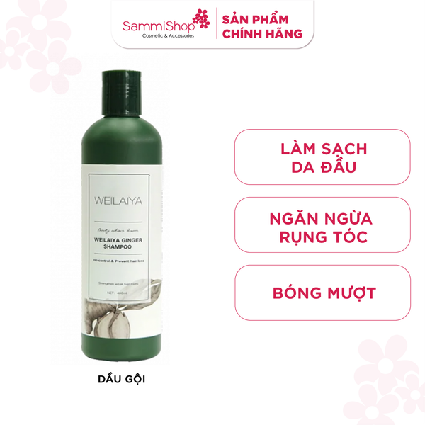 Weilaiya Dầu gội Ginger Shampoo 400ml