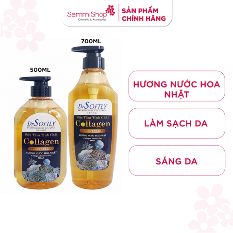 DrSoftly Sữa tắm tinh chất Collagen hương nước hoa Nhật