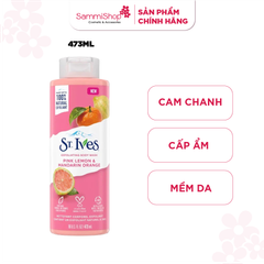 St.ives Sữa tắm Pink Lemon & Mandarin Orange Exfoliating Body Wash 473ml