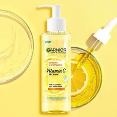 Garnier Gel rửa mặt Skin naturals bright Complets Vitamin C gel wash 120ml