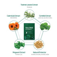 Some By Mi Mặt nạ giấy 30 Days Tea Tree Calming Glow Luminous Ampoule Mask 25g