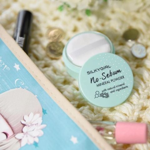 Silkygirl Phấn phủ No Sebum Mineral Powder 5g