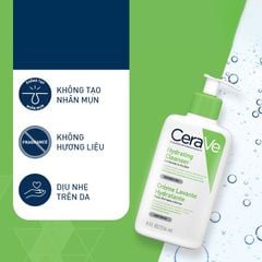 Cerave Sữa rửa mặt da khô, da thường Hydrating Cleanser