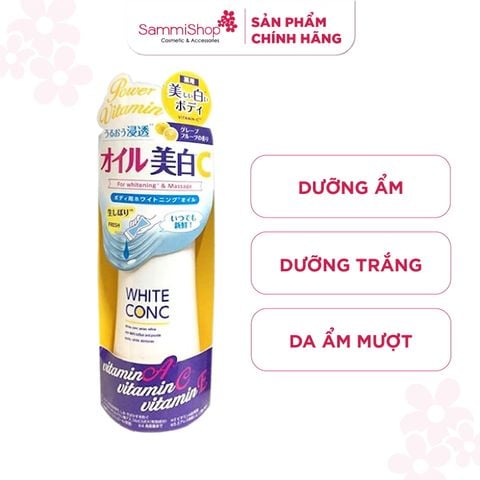 White conc Dầu dưỡng trắng da Whitening Oil C 100ml