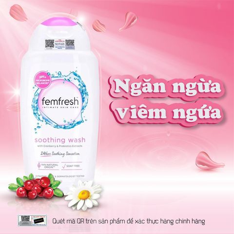 Dung dịch vệ sinh phụ nữ Femfresh Soothing Wash 250ml