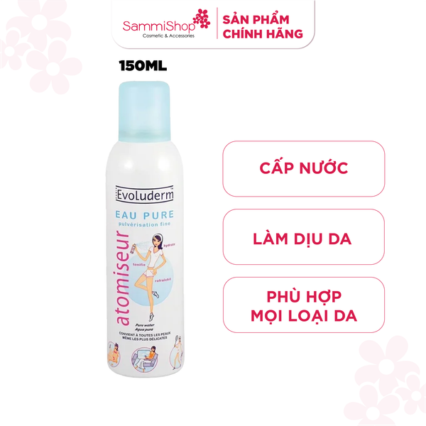 Xịt khoáng Evoluderm nhỏ 150ml