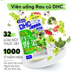 Thực Phẩm Bảo Vệ Sức Khỏe Viên rau củ DHC Perfect Vegatable Premium Japanese Harvest 15 days