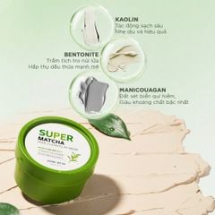 Some By Mi Mặt nạ rửa Super Matcha Pore Clean Clay Mask 100g