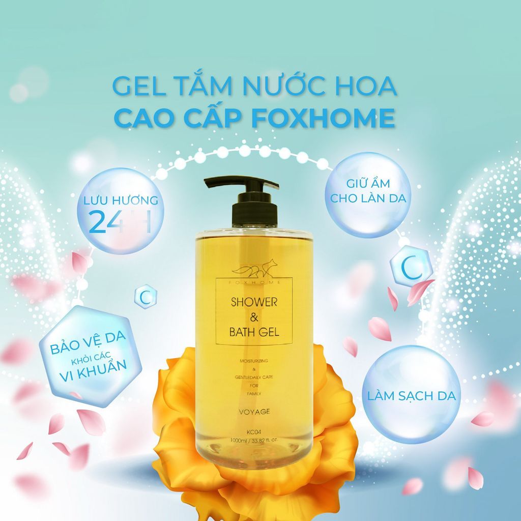 F.O.X Home Gel Tắm Shower & Bath GelF.O.X Home Gel Tắm Shower & Bath