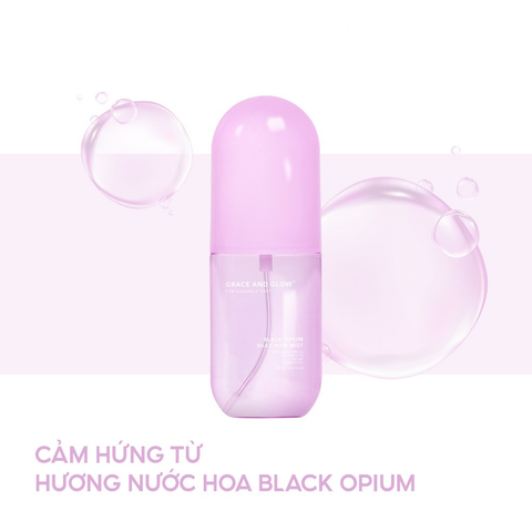 Grace And Glow Xịt dưỡng tóc Black Opium Silky Hair Mist 100ml