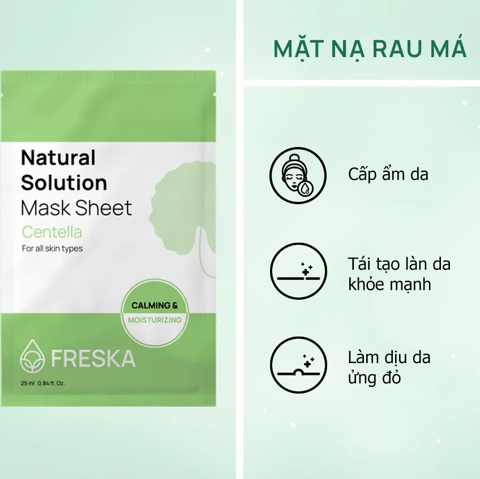 [MUA 3 TẶNG 1] Freska Mặt nạ giấy Natural Solution Mask Sheet 25ml