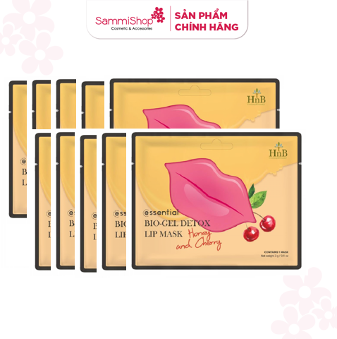 [APP +WEB] 10 HNB Mặt nạ dưỡng môi Essential Bio-Gel Detox Lip Mask