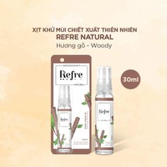 Refre Xịt khử mùi Hương Gỗ Refre Natural Woody 30ml