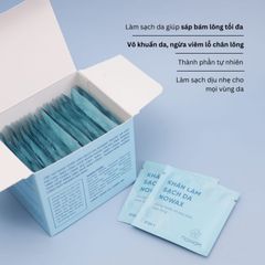 Nowax Khăn vệ sinh da trước và sau khi Wax lông hộp 20 túi