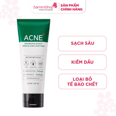 Some By Mi Sữa rửa mặt AHA-BHA-PHA 30 Days Miracle Acne Clear Foam 100ml