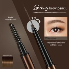 Chì kẻ mày siêu mảnh Cathy Doll Skinny Brow Pencil 0.03g