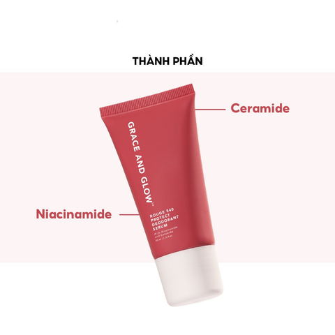 Grace And Glow Lăn khử mùi Rouge 540 Protect Deodorant Serum With Niacinamide And Ceramide 50ml