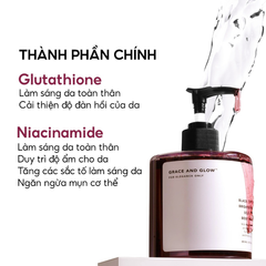 Grace and Glow Sữa tắm sáng da Black Opium Brightening Body Wash 400ml