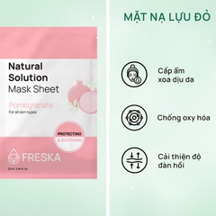 [MUA 3 TẶNG 1] Freska Mặt nạ giấy Natural Solution Mask Sheet 25ml