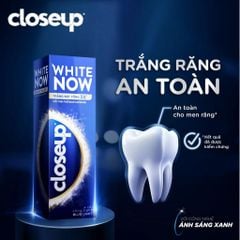 Closeup Kem đánh răng White Now Với Tinh Thể Blue Sapphire 100g
