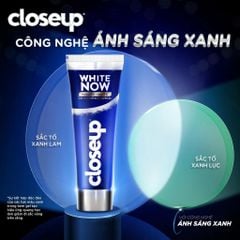 Closeup Kem đánh răng White Now Với Tinh Thể Blue Sapphire 100g