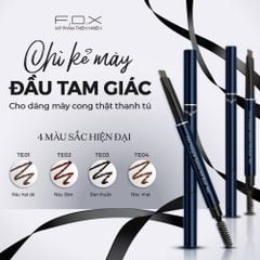 FOX Chì kẻ mày Triangular Eyebrow With Mascara Brush - (0.25g*2)