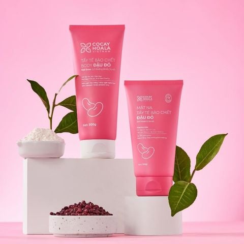 Cocayhoala Tẩy tế bào chết body Đậu Đỏ 200g