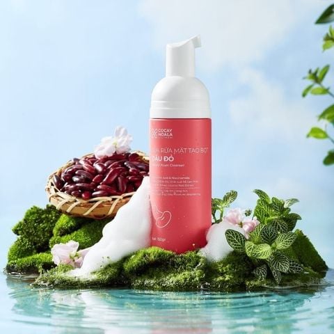 Cocayhoala Sữa rửa mặt tạo bọt Đậu Đỏ 150g