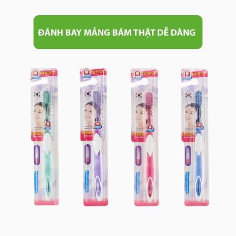 EQ Tech Bàn chải đánh răng Crystal 2x Clean Ultra Soft