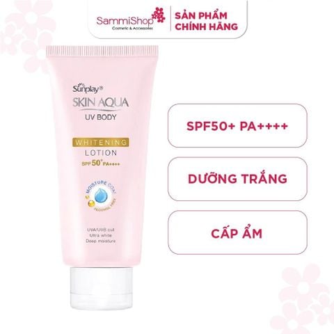 Sunplay Kem chống nắng dưỡng thể Skin Aqua UV Body Whitening SPF 50+ PA++++ 150g